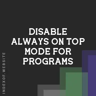 How to Disable Always-on-Top Mode for Programs in Ubuntu