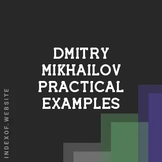 Dmitry Mikhailov Practical Examples | Indexof