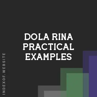 Dola Rina Practical Examples | Indexof