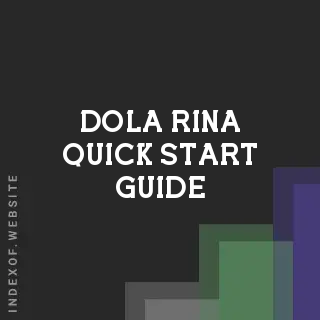 Dola Rina Quick Start Guide | Indexof