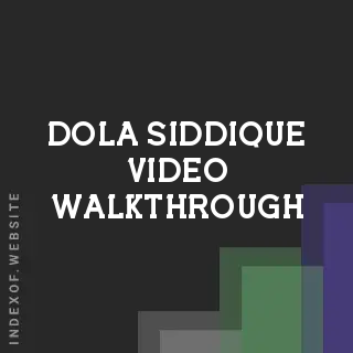 Dola Siddique Video Walkthrough | Indexof