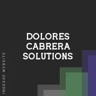 Dolores Cabrera Solutions | Indexof