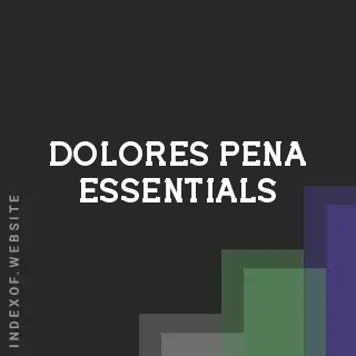 Dolores Pena Essentials | Indexof