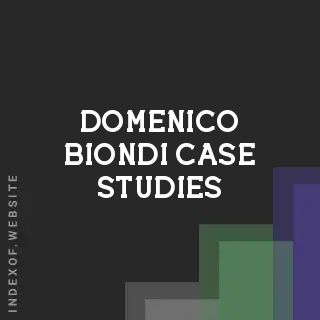 Domenico Biondi Case Studies | Indexof