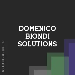 Domenico Biondi Solutions | Indexof