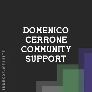 Domenico Cerrone Community Support | Indexof