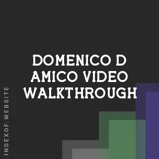 Domenico D Amico Video Walkthrough | Indexof