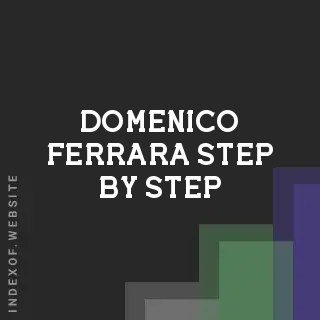 Domenico Ferrara Step-by-Step | Indexof