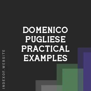 Domenico Pugliese Practical Examples | Indexof