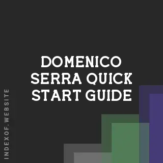 Domenico Serra Quick Start Guide | Indexof