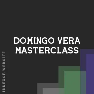 Domingo Vera Masterclass | Indexof