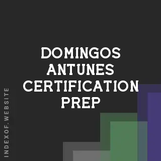 Domingos Antunes Certification Prep | Indexof