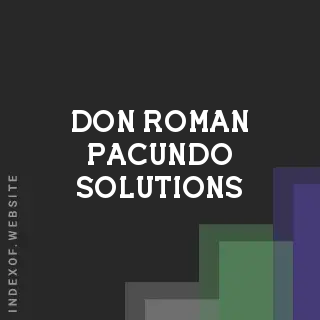 Don Roman Pacundo Solutions | Indexof