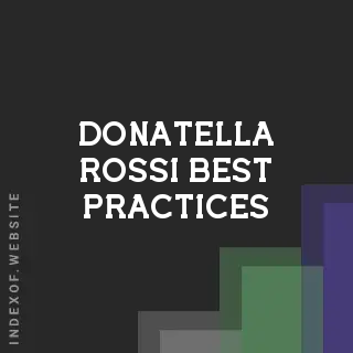 Donatella Rossi Best Practices | Indexof