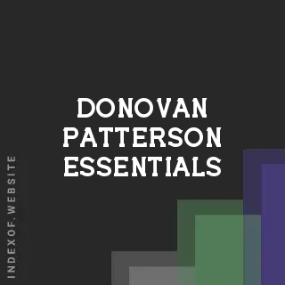 Donovan Patterson Essentials | Indexof