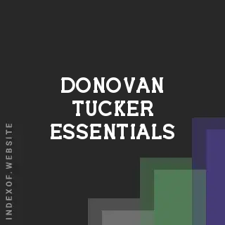 Donovan Tucker Essentials | Indexof