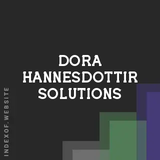 Dora Hannesdottir Solutions | Indexof