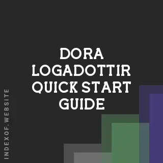 Dora Logadottir Quick Start Guide | Indexof