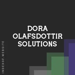 Dora Olafsdottir Solutions | Indexof