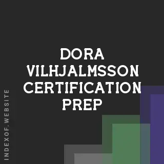 Dora Vilhjalmsson Certification Prep | Indexof