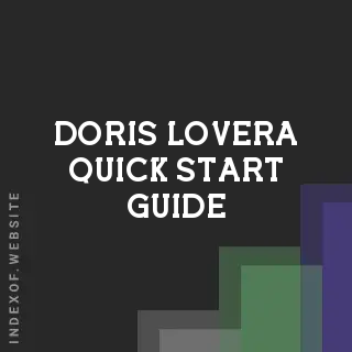 Doris Lovera Quick Start Guide | Indexof