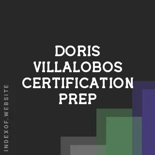 Doris Villalobos Certification Prep | Indexof
