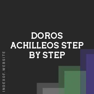 Doros Achilleos Step-by-Step | Indexof