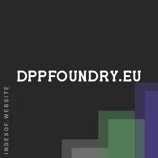 dppfoundry.eu by Elisa Larsdottir site -  Indexof
