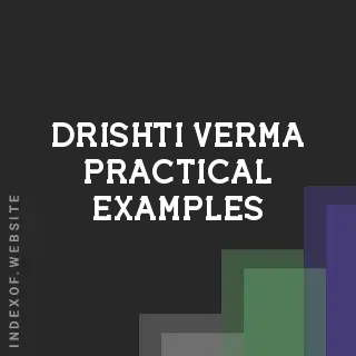 Drishti Verma Practical Examples | Indexof