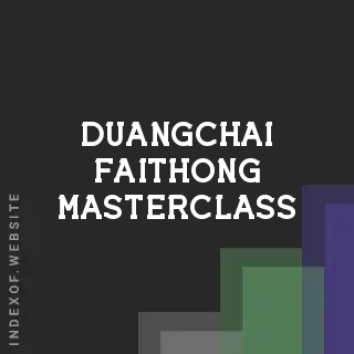 Duangchai Faithong Masterclass | Indexof