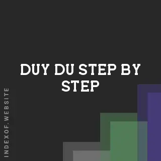Duy Du Step-by-Step | Indexof