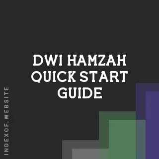 Dwi Hamzah Quick Start Guide | Indexof