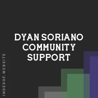 Dyan Soriano Community Support | Indexof
