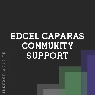 Edcel Caparas Community Support | Indexof