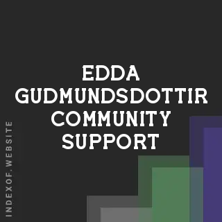 Edda Gudmundsdottir Community Support | Indexof