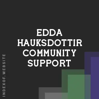 Edda Hauksdottir Community Support | Indexof