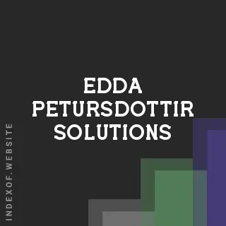 Edda Petursdottir Solutions | Indexof
