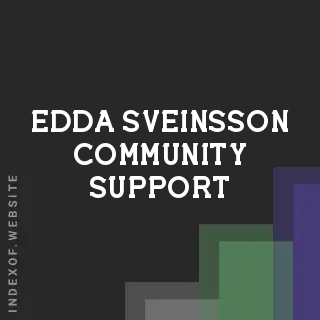 Edda Sveinsson Community Support | Indexof
