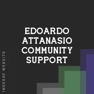 Edoardo Attanasio Community Support | Indexof