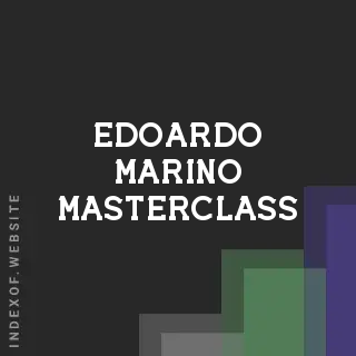 Edoardo Marino Masterclass | Indexof