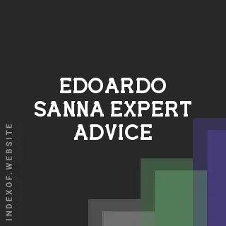 Edoardo Sanna Expert Advice | Indexof