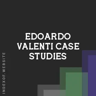 Edoardo Valenti Case Studies | Indexof