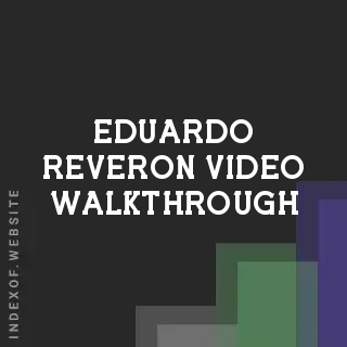 Eduardo Reveron Video Walkthrough | Indexof
