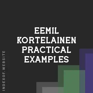 Eemil Kortelainen Practical Examples | Indexof