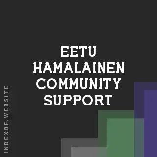 Eetu Hamalainen Community Support | Indexof