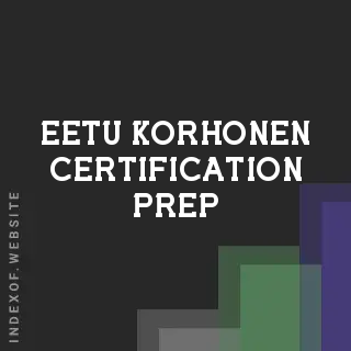 Eetu Korhonen Certification Prep | Indexof