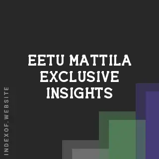 Eetu Mattila Exclusive Insights | Indexof