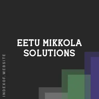 Eetu Mikkola Solutions | Indexof