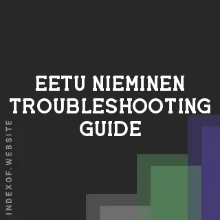 Eetu Nieminen Troubleshooting Guide | Indexof