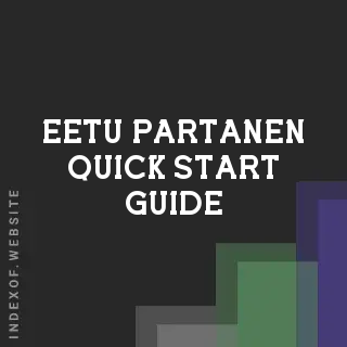 Eetu Partanen Quick Start Guide | Indexof